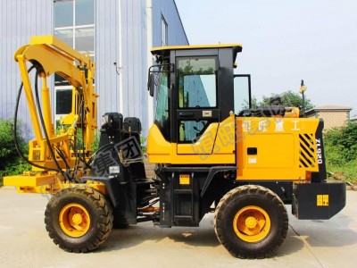 装载护栏打桩高速公路护栏打桩机厂家直销波形钻孔护栏打桩机图2