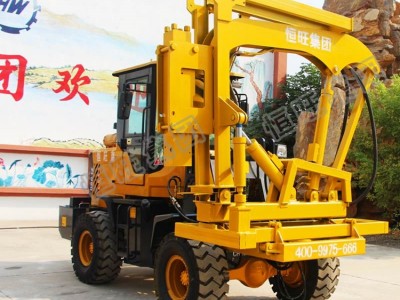 装载护栏打桩高速公路护栏打桩机厂家直销波形钻孔护栏打桩机图3