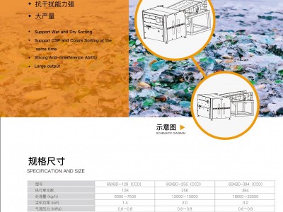 唯嵩光电 玻璃光选机 干湿同选 产量大图2